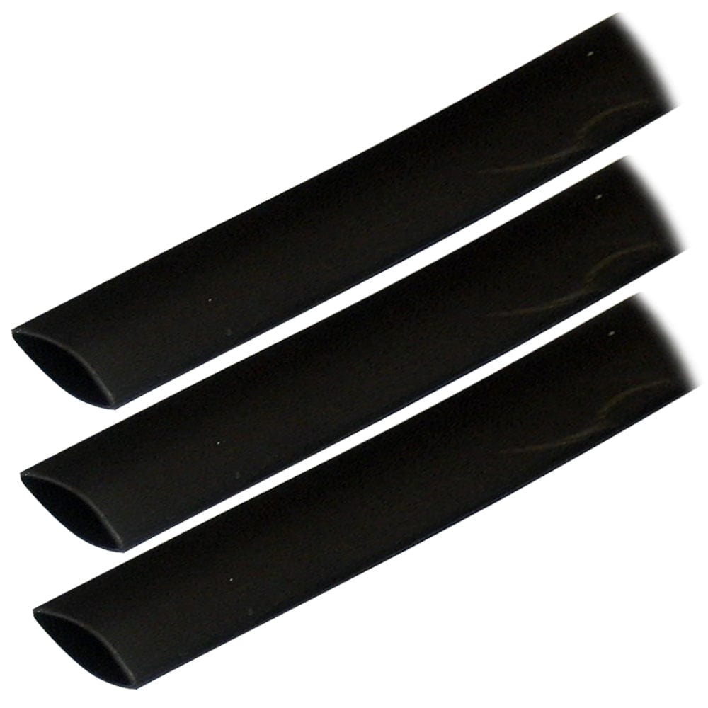 Ancor Ancor Adhesive Lined Heat Shrink Tubing (ALT) - 3/4" x 3" - 3-Pack - Black Electrical