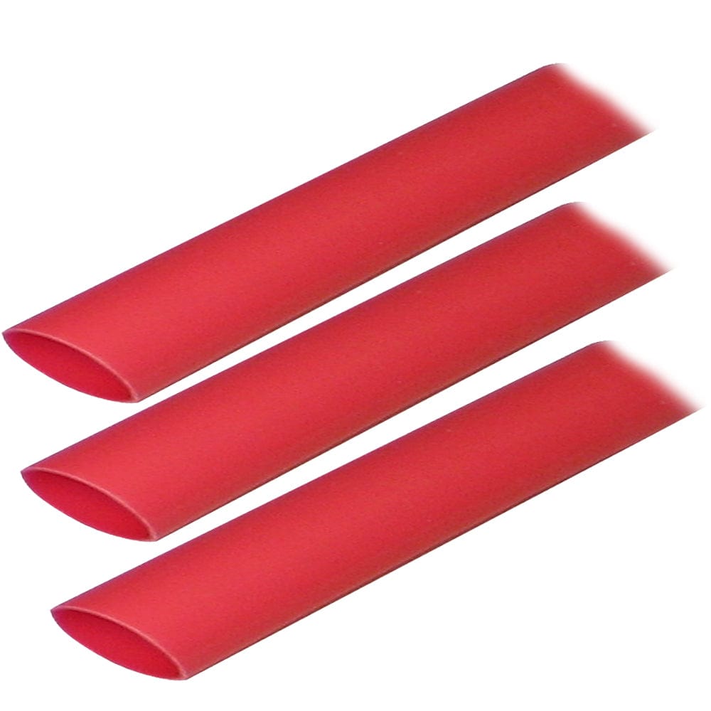 Ancor Ancor Adhesive Lined Heat Shrink Tubing (ALT) - 3/4" x 3" - 3-Pack - Red Electrical