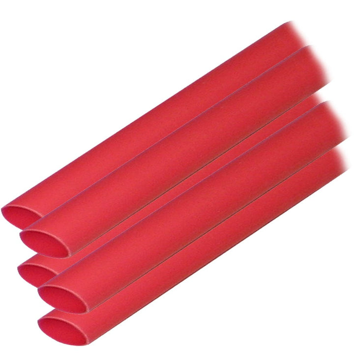 Ancor Ancor Adhesive Lined Heat Shrink Tubing (ALT) - 3/8" x 12" - 5-Pack - Red Electrical