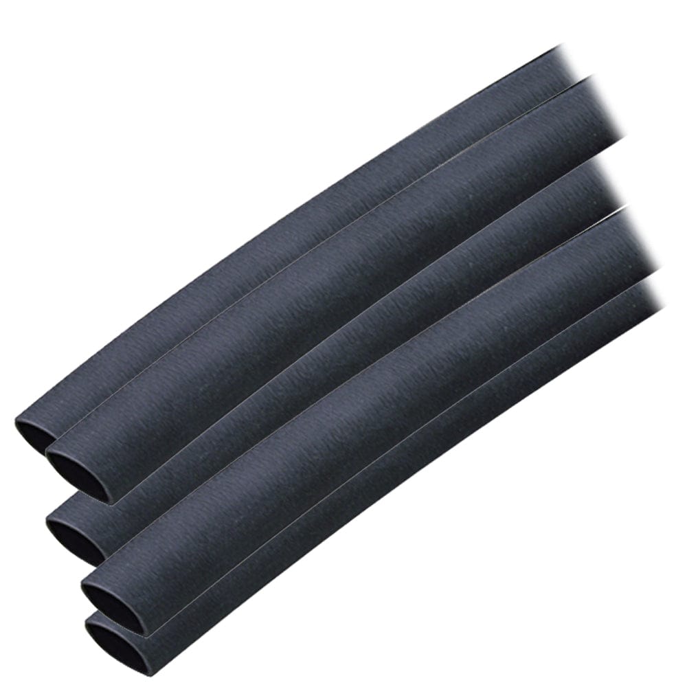 Ancor Ancor Adhesive Lined Heat Shrink Tubing (ALT) - 3/8" x 6" - 5-Pack - Black Electrical