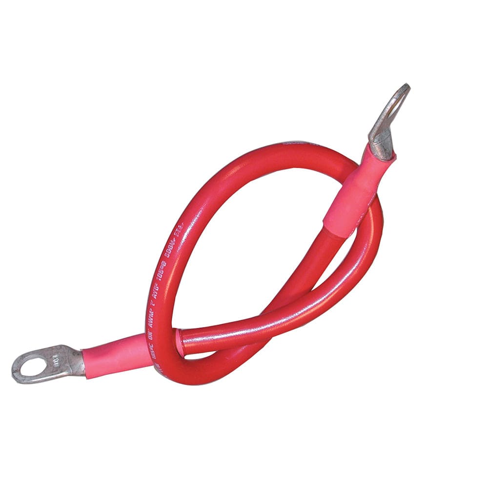 Ancor Ancor Battery Cable Assembly, 2 AWG (34mm²) Wire, 3/8" (9.5mm) Stud, Red - 18" (45.7cm) Electrical
