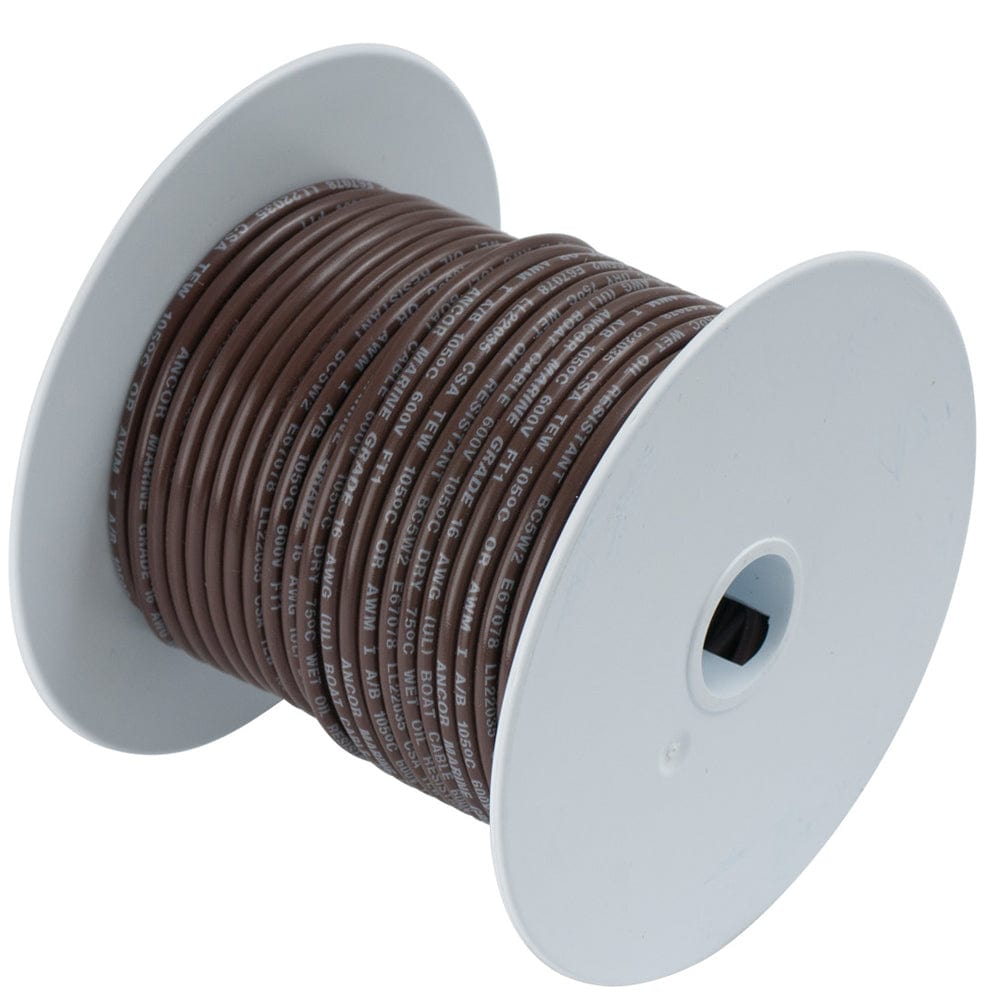 Ancor Ancor Brown 16 AWG Tinned Copper Wire - 25' Electrical