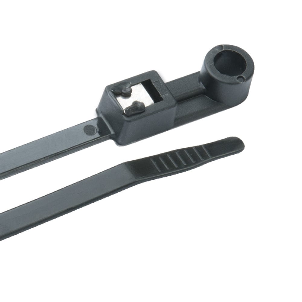 Ancor Ancor Mounting Self-Cutting Cable Ties - 8" - UV Black - 20-Pack Electrical