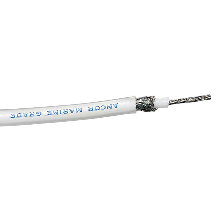Ancor Ancor RG-213 White Tinned Coaxial Cable - 100&