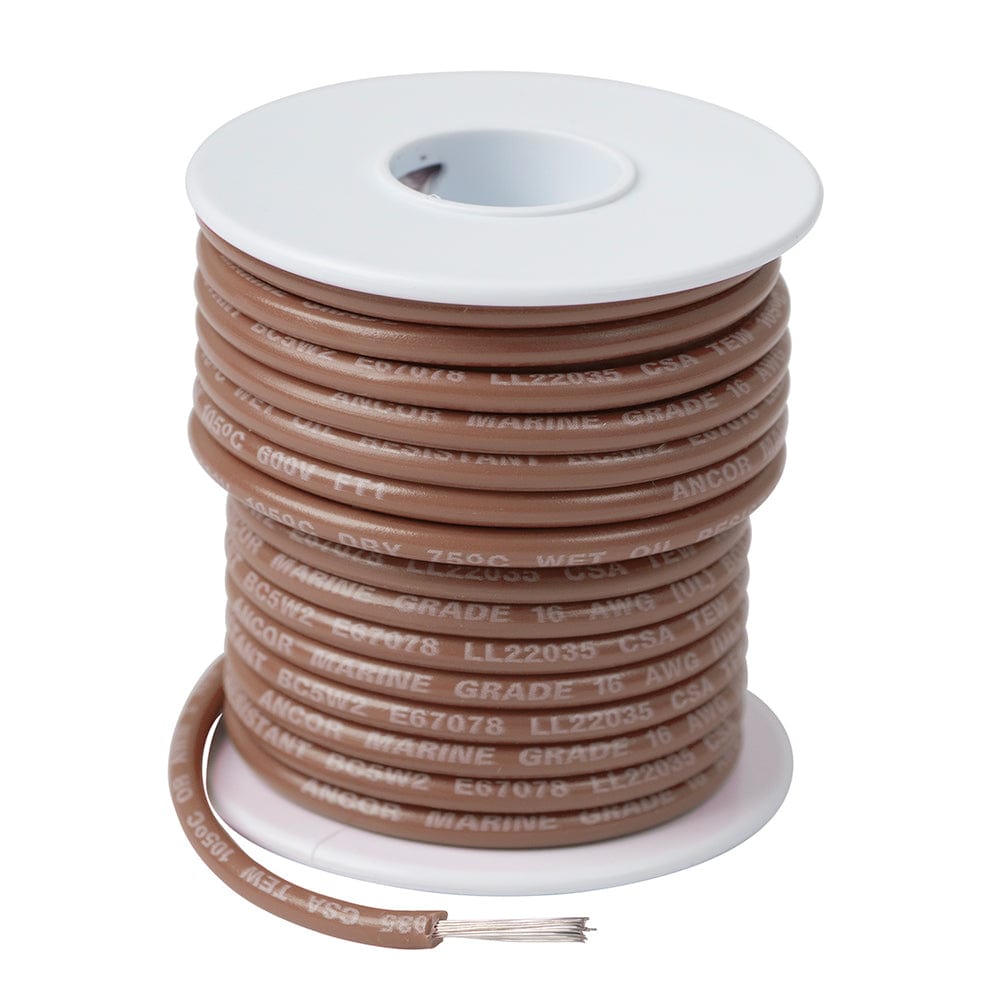 Ancor Ancor Tan 16 AWG Tinned Copper Wire - 100' Electrical