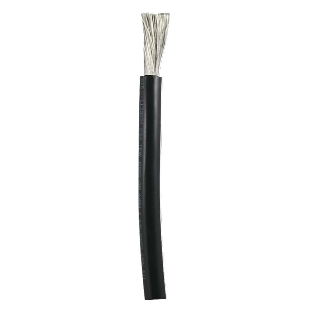 Ancor Ancor Tinned Copper Battery Cable, 3/0 AWG (81mm²) - Black - Sold By The Foot Electrical