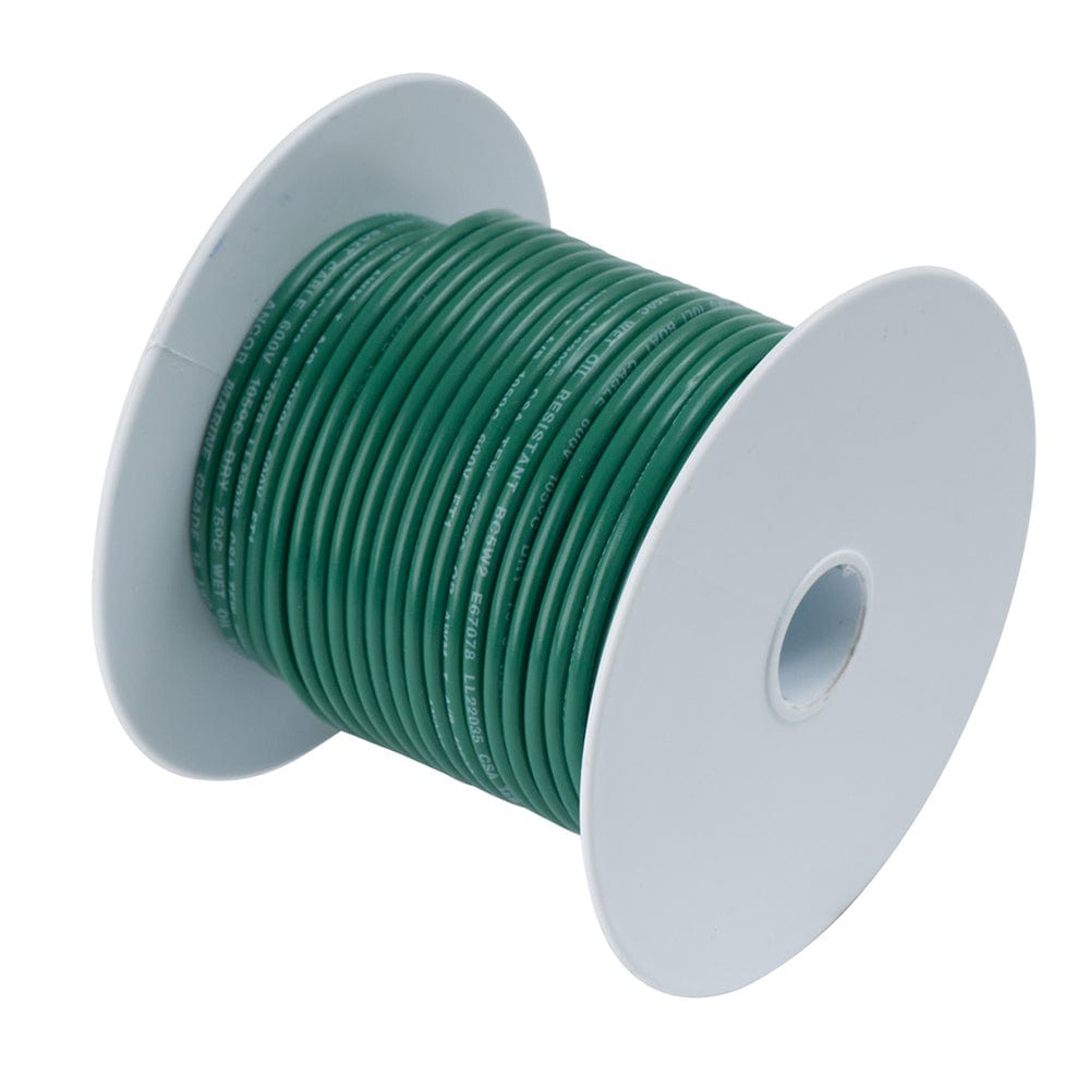 Ancor Ancor Tinned Copper Wire - 6 AWG - Green - 25' Electrical