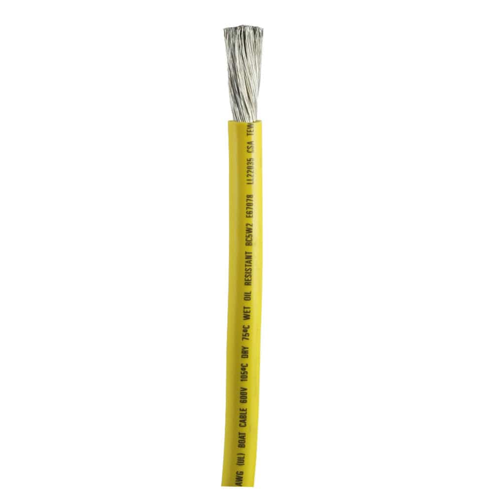 Ancor Ancor Yellow 1/0 AWG Battery Cable - Sold By The Foot Electrical