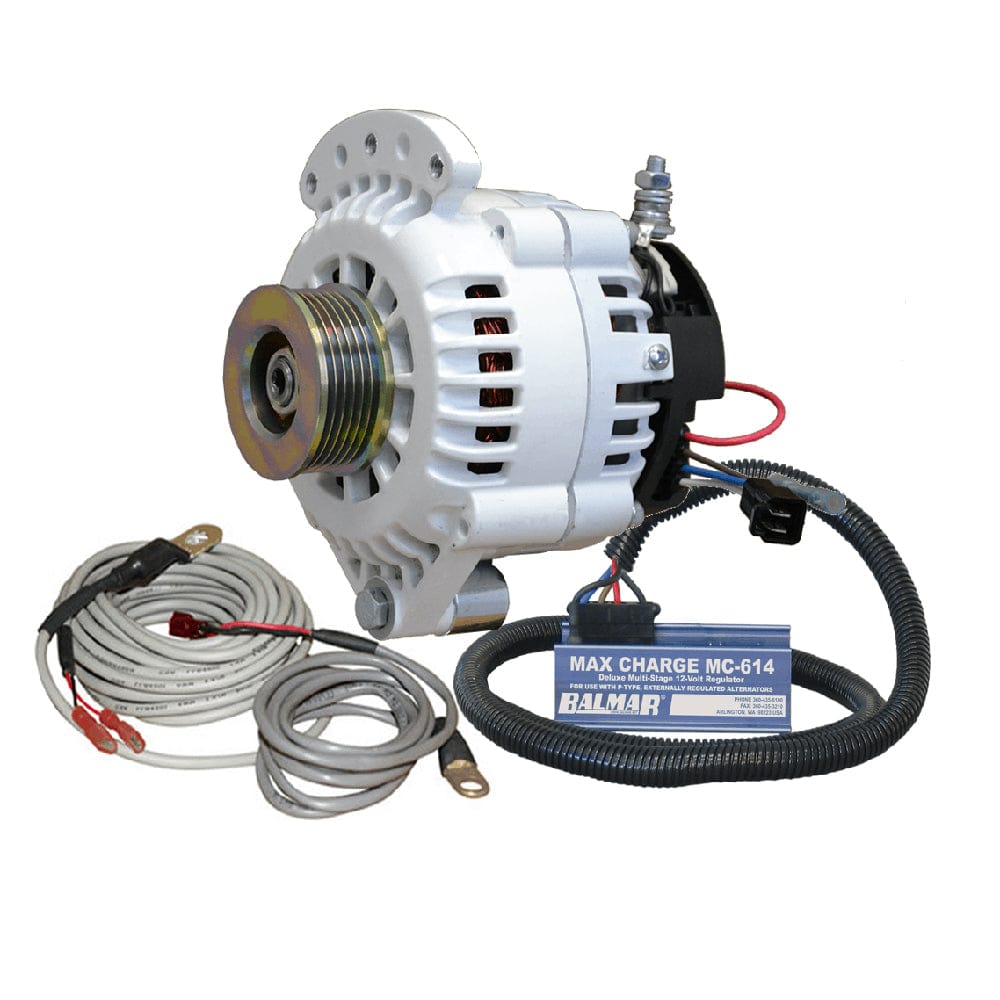 Balmar Balmar 621 Series 120A Kit w/MC-614 Regulator, T-Sensor, K6 Pulley, Single Foot & Mounting Hardware Electrical