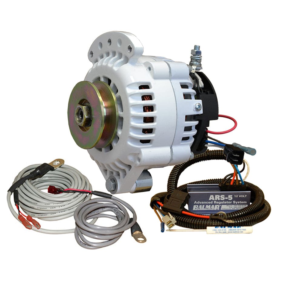 Balmar Balmar 621 Series Alternator - Spindle Mount(Single Foot) Charging Kit - 100A - 12V Electrical