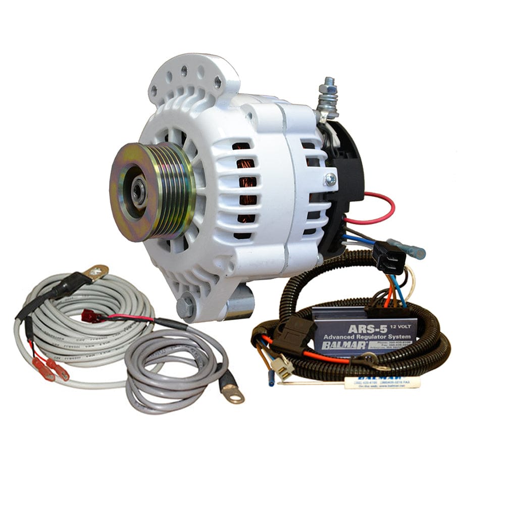 Balmar Balmar Alternator 120 Amp 12V Single Foot ARS Regulator Temp Sensor Single K6 Pulley Electrical