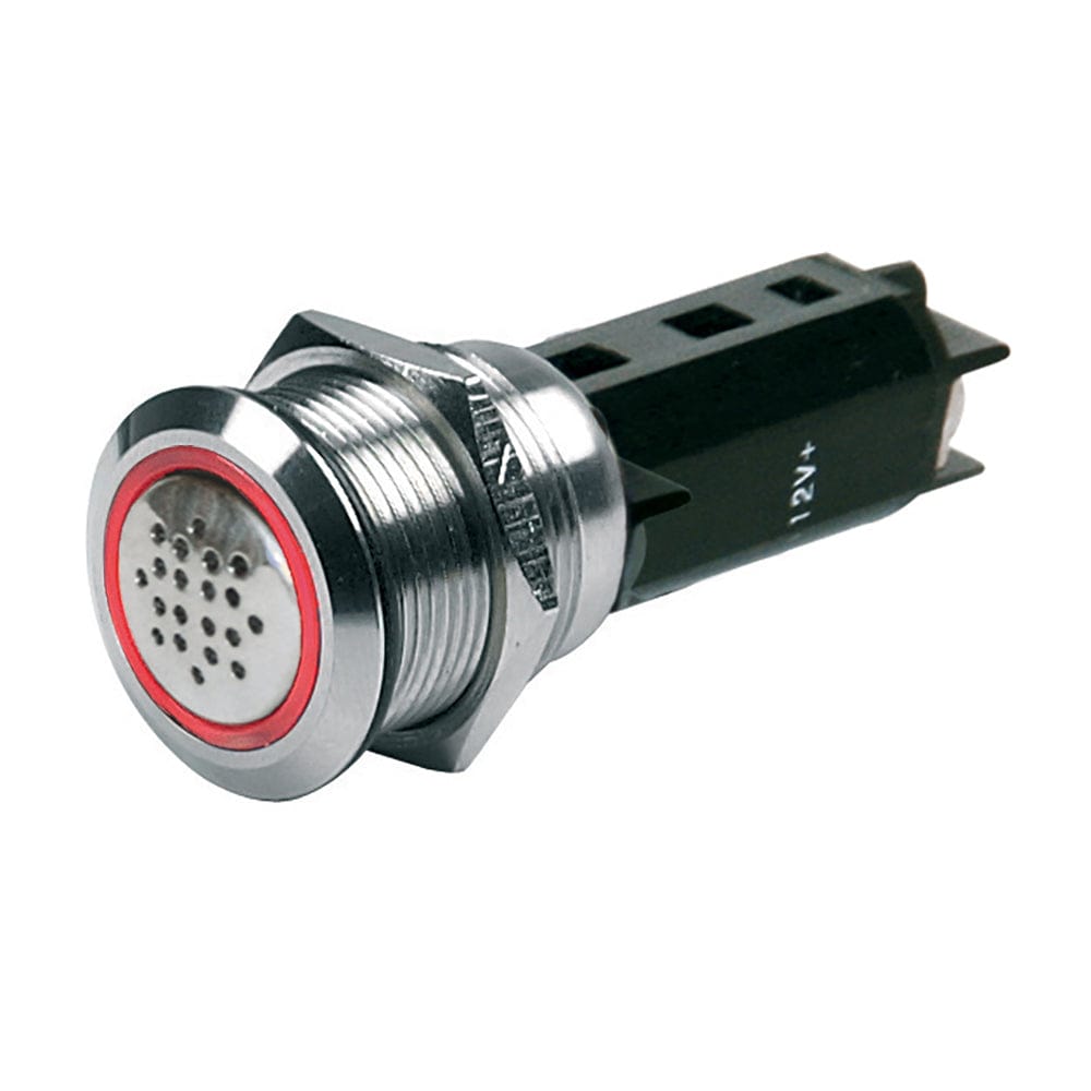 BEP Marine BEP 12V Buzzer w/Red LED Warning Light - Stainless Steel Electrical