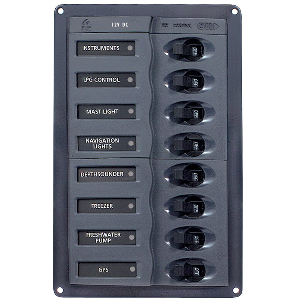 BEP Marine BEP DC Panel - 8-Way - Vertical Electrical