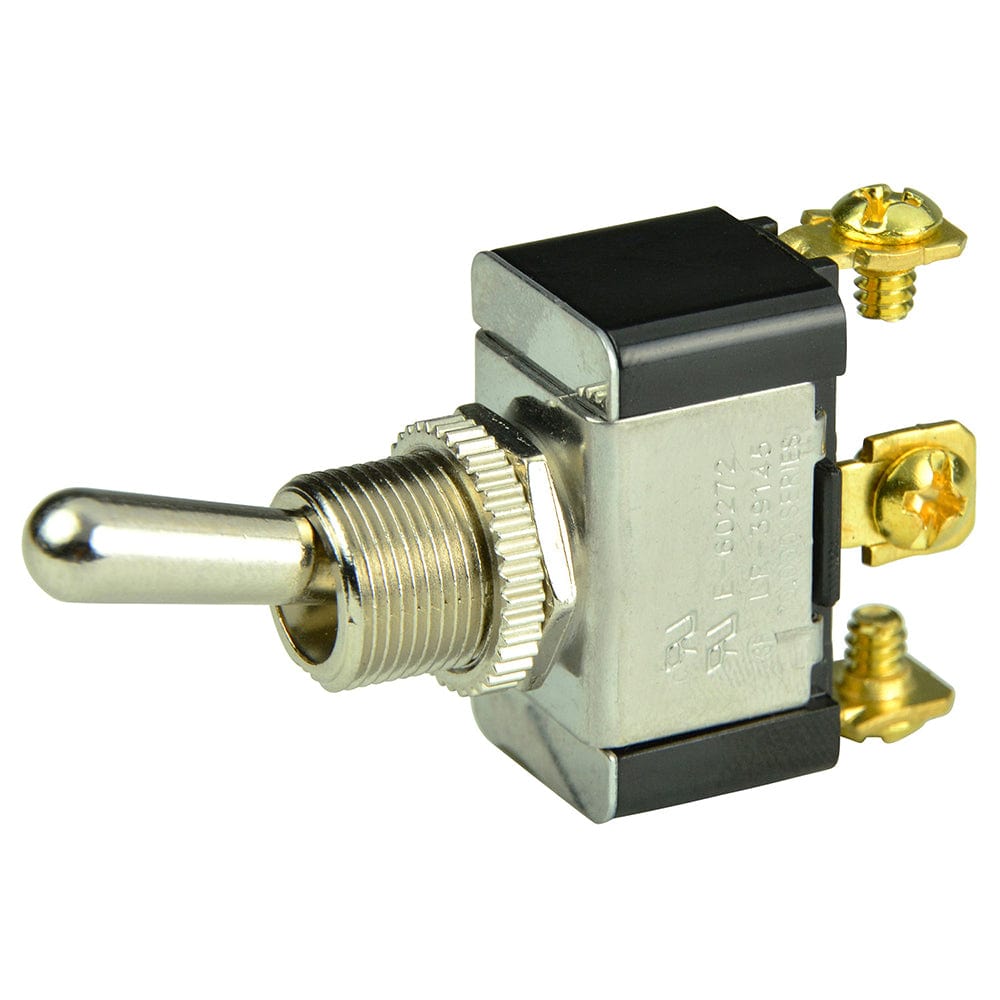 BEP Marine BEP SPDT Chrome Plated Toggle Switch - ON/OFF/(ON) Electrical