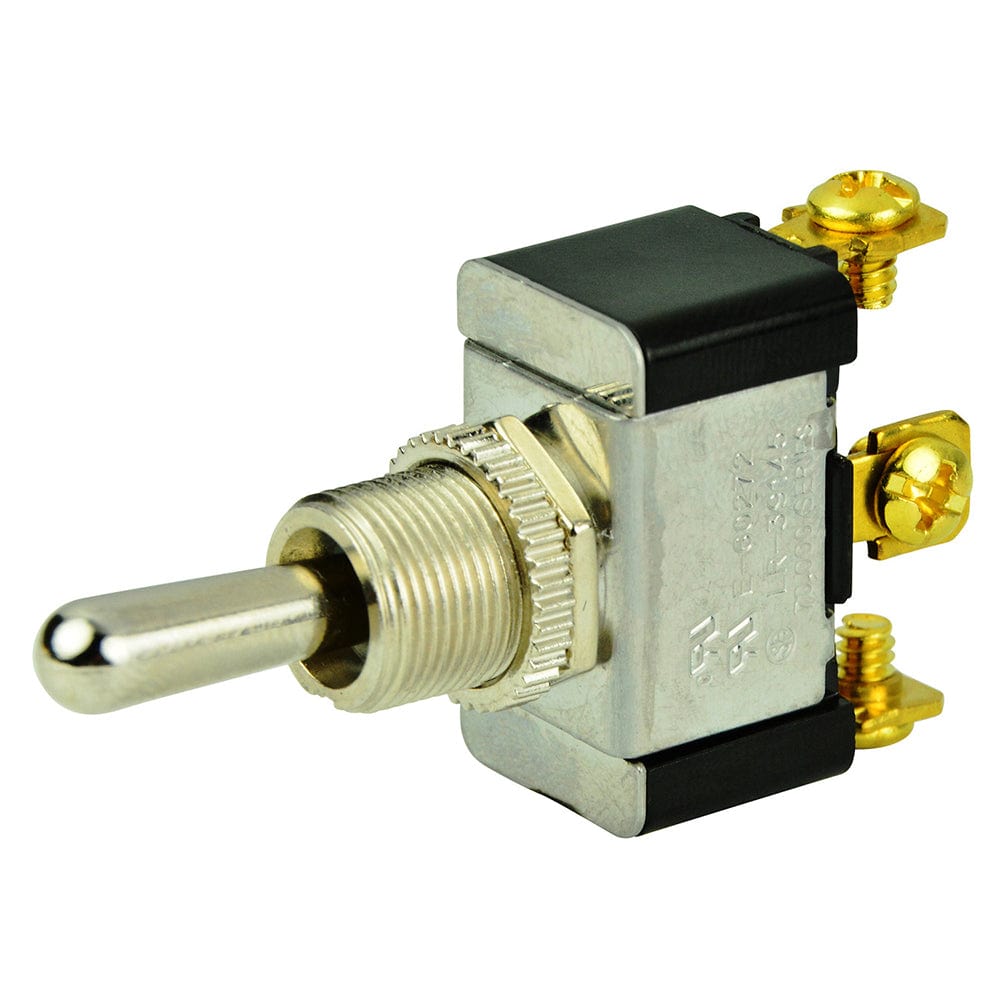 BEP Marine BEP SPDT Chrome Plated Toggle Switch - (ON)/OFF/(ON) Electrical