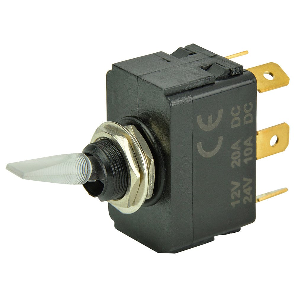 BEP Marine BEP SPDT Lighted Toggle Switch - ON/OFF/ON Electrical