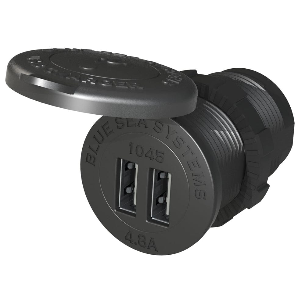Blue Sea Systems Blue Sea 1045 12/24V Dual USB Charger - 1-1/8" Socket Mount Electrical