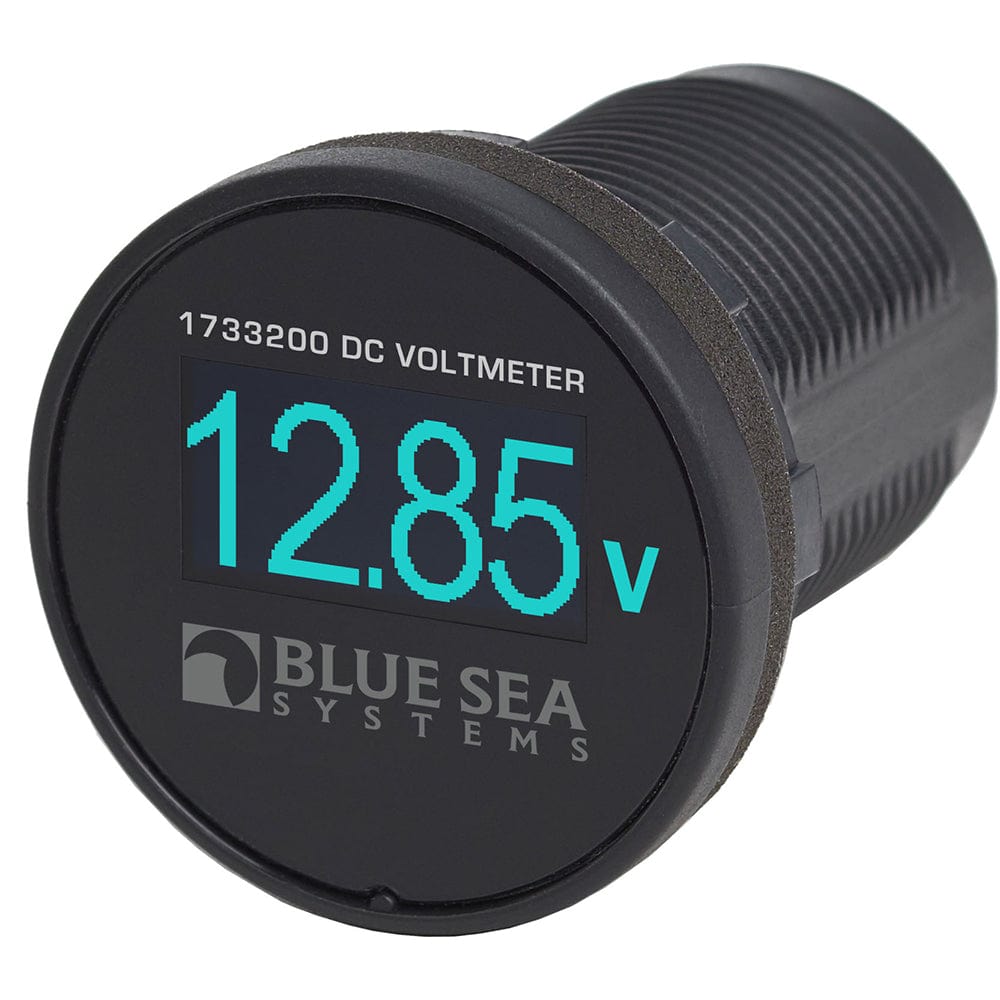 Blue Sea Systems Blue Sea 1733200 Mini OLED Voltmeter - Blue Electrical