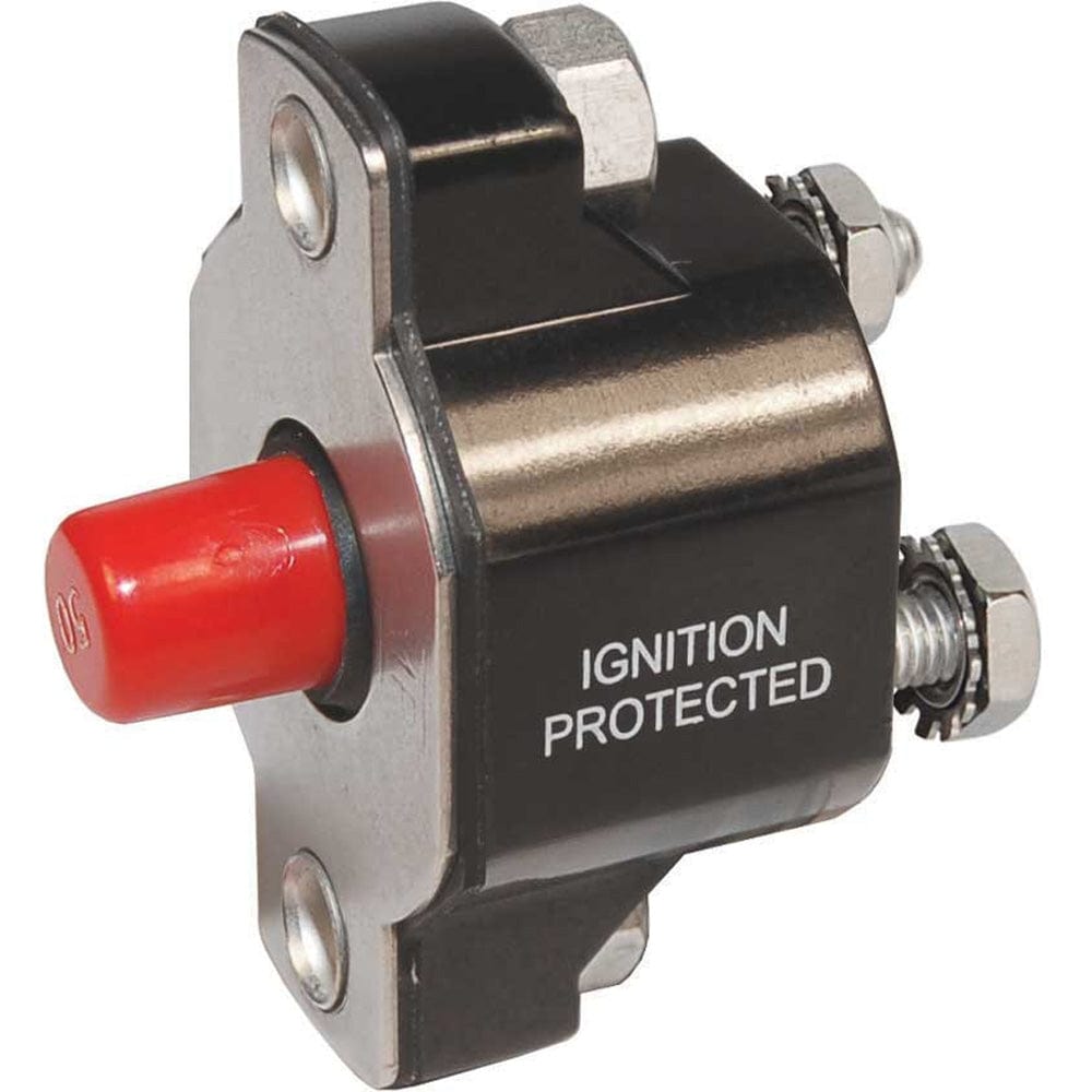 Blue Sea Systems Blue Sea 2138 Medium Duty Push Button Reset-Only - 15A Electrical