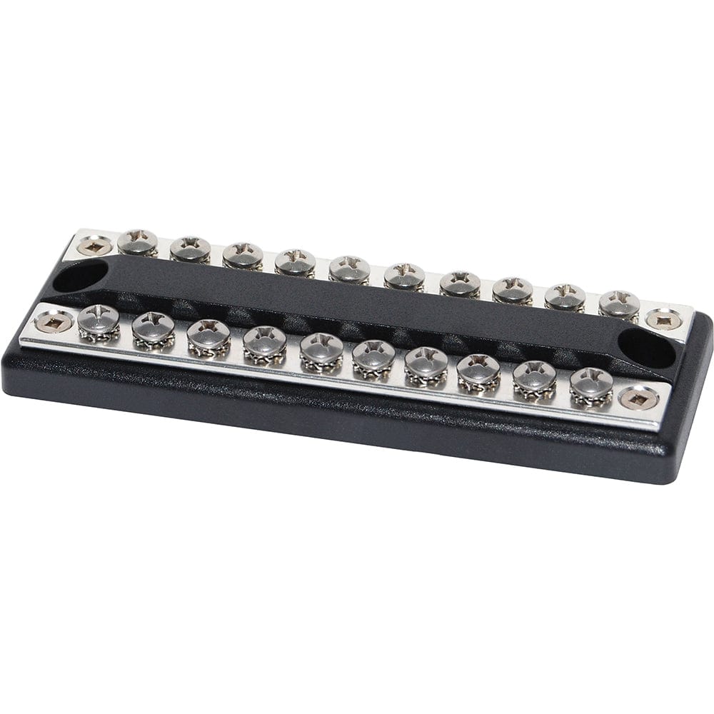 Blue Sea Systems Blue Sea 2702 DualBus 100AMP Common BusBar 10 x 8-32 Screw Terminal Electrical