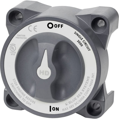 Blue Sea Systems Blue Sea 3000 HD-Series Battery Switch Single Circuit ON/OFF Electrical