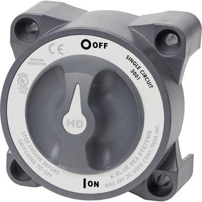 Blue Sea Systems Blue Sea 3001 HD-Series Battery Switch Single Circuit ON/OFF w/AFD Electrical