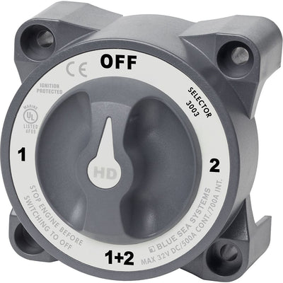 Blue Sea Systems Blue Sea 3003 HD-Series Battery Switch Selector w/Alternator Field Disconnect Electrical