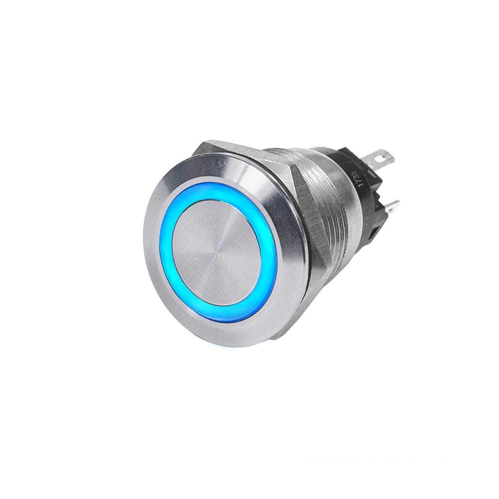 Blue Sea Systems Blue Sea 4160 SS Push Button Switch - Off-On - Blue - 10A Electrical