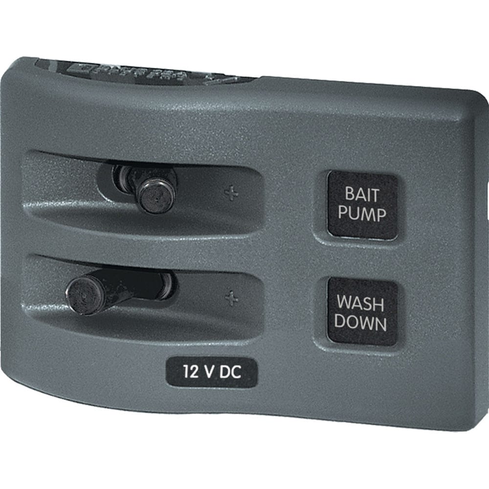 Blue Sea Systems Blue Sea 4303 WeatherDeck® 12V DC Waterproof Switch Panel - 2 Position Electrical