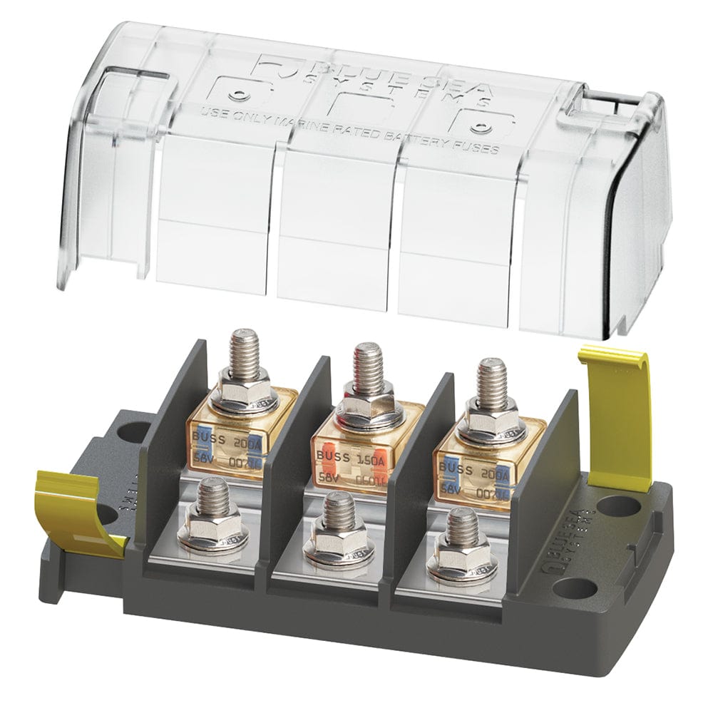 Blue Sea Systems Blue Sea 5194 MRBF Surface Mount 3 Circuit Fuse Block - Independent Source Electrical