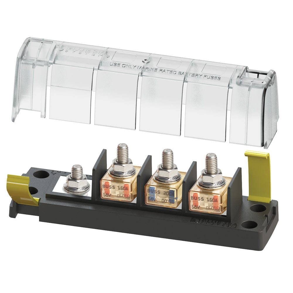 Blue Sea Systems Blue Sea 5196 MRBF Surface Mount 3 Circuit Fuse Block - Common Source Electrical