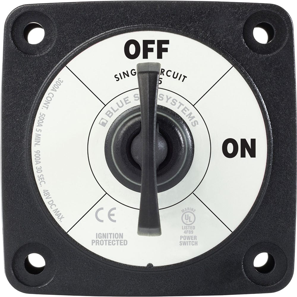 Blue Sea Systems Blue Sea 6005200 Battery Switch Single Circuit ON-OFF - Black Electrical