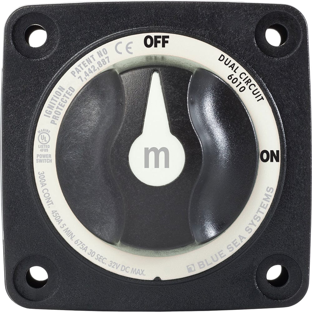 Blue Sea Systems Blue Sea 6010200 Battery Switch Dual Circuit - Black Electrical
