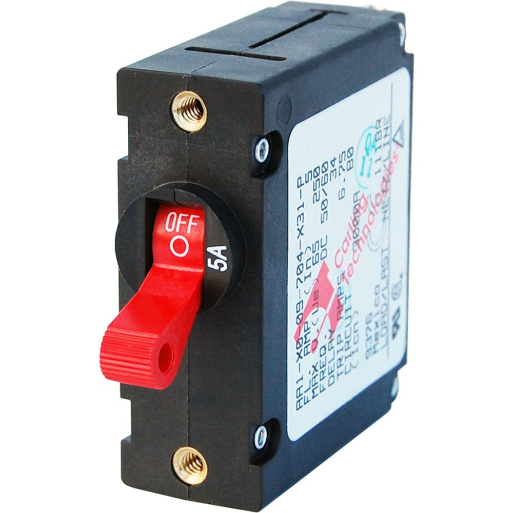 Blue Sea Systems Blue Sea 7201 AC/DC Single Pole Magnetic World Circuit Breaker  -  5 AMP Electrical