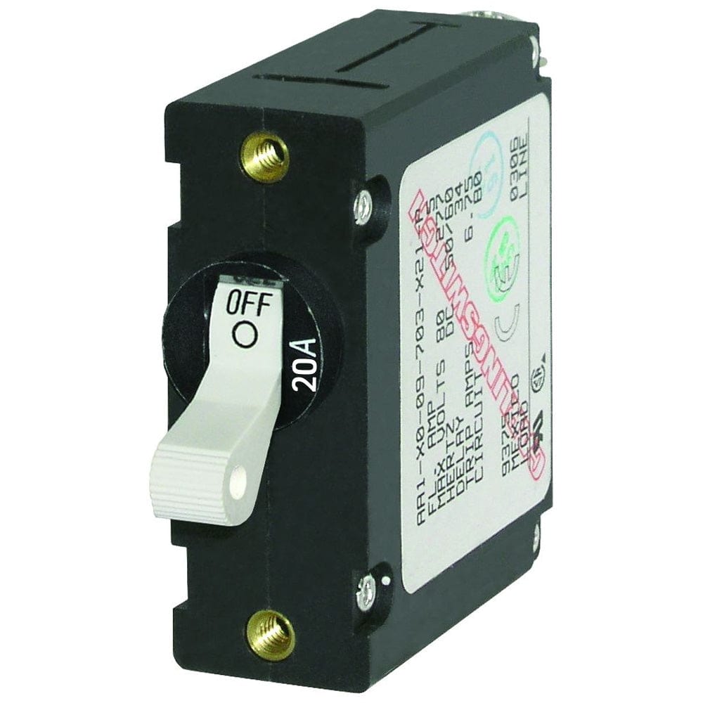 Blue Sea Systems Blue Sea 7214 AC/DC Single Pole Magnetic World Circuit Breaker - 20AMP Electrical