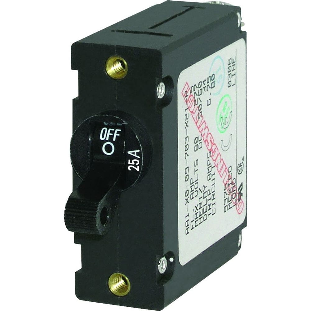 Blue Sea Systems Blue Sea 7216 AC / DC Single Pole Magnetic World Circuit Breaker  -  25 Amp Electrical