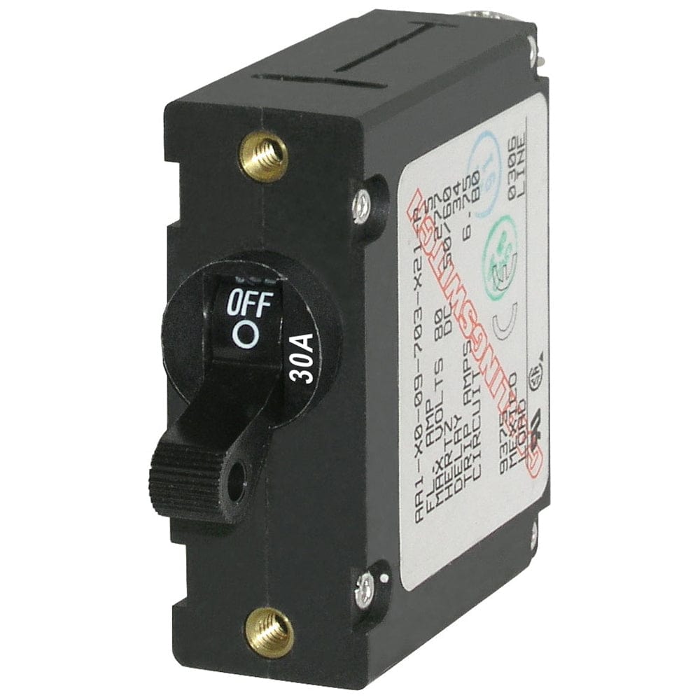 Blue Sea Systems Blue Sea 7220 AC / DC Single Pole Magnetic World Circuit Breaker  -  30 Amp Electrical