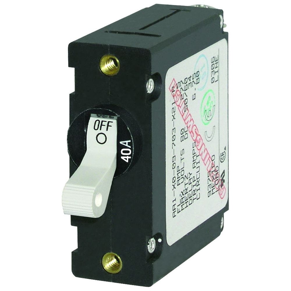Blue Sea Systems Blue Sea 7226 AC/DC Single Pole Magnetic World Circuit Breaker - 40AMP Electrical