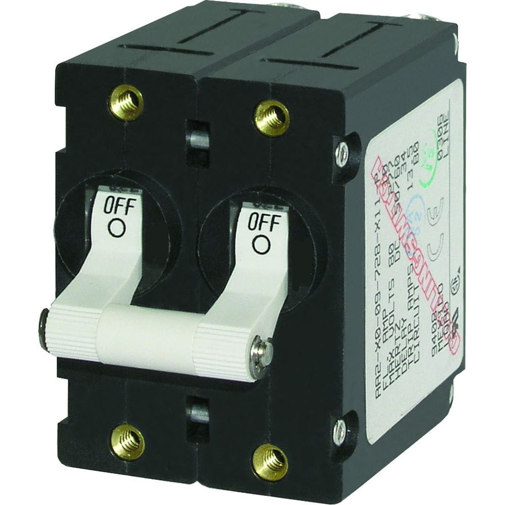 Blue Sea Systems Blue Sea 7242 A-Series Double Pole Toggle - 50AMP - White Electrical