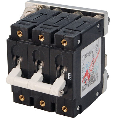 Blue Sea Systems Blue Sea 7271 300A C-Series Triple Pole Toggle DC Circuit Breaker Electrical