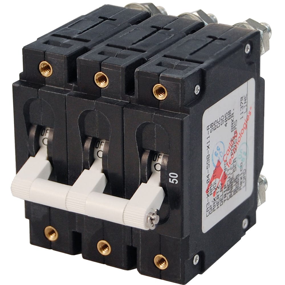 Blue Sea Systems Blue Sea 7287 C-Series Triple Pole Circuit Breaker - 50A Electrical