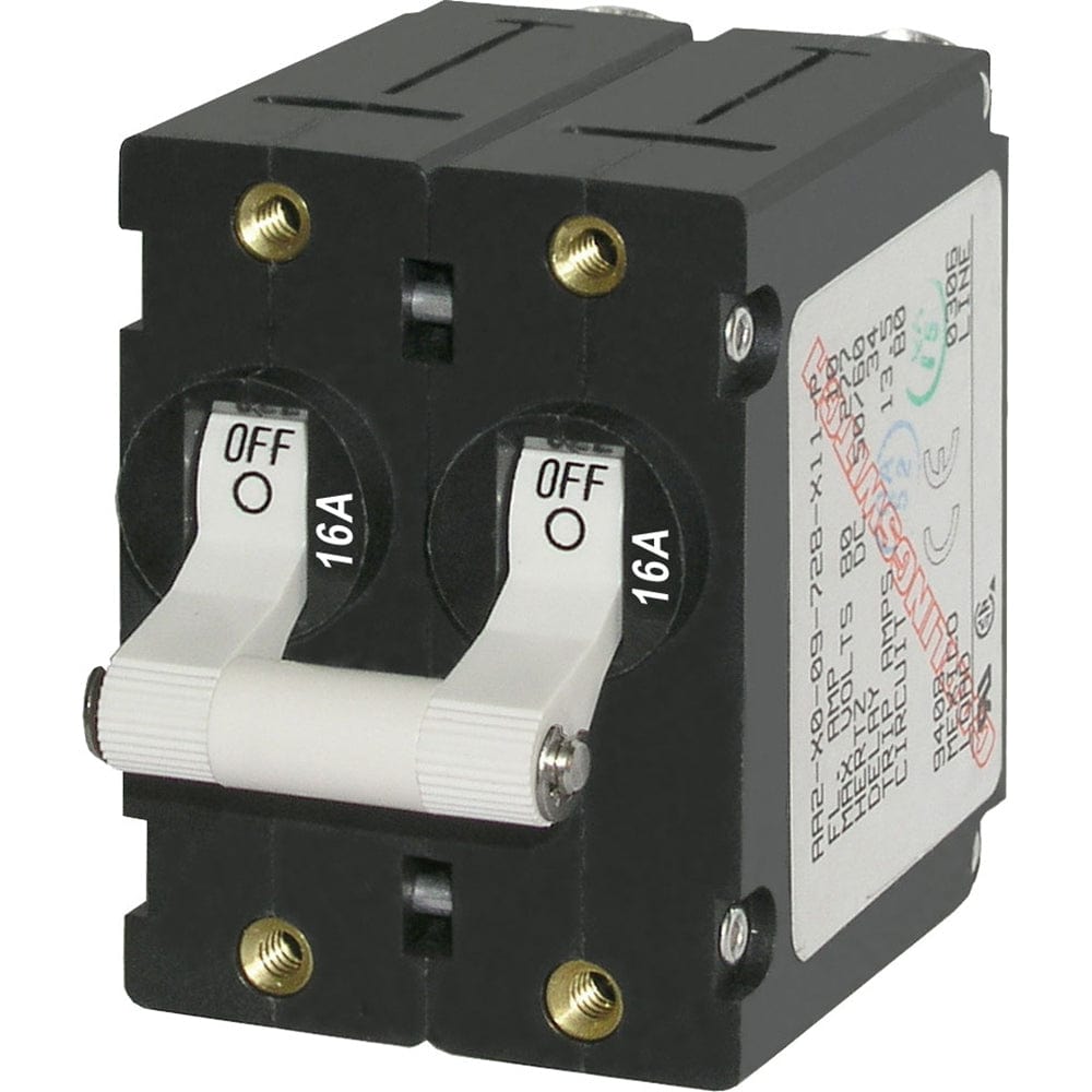 Blue Sea Systems Blue Sea 7294 A-Series Double Pole Toggle - 16A - White Electrical