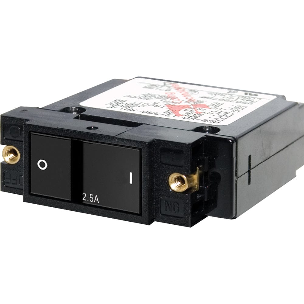 Blue Sea Systems Blue Sea 7399 A-Series Flat Rocker Circuit Breaker - Single Pole - 2.5A Electrical