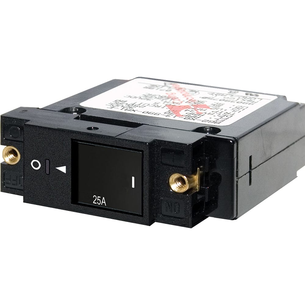 Blue Sea Systems Blue Sea 7430 Single Pole Small Case 2" Slot Reset Rocker Circuit Breaker  -  25 Amp Electrical