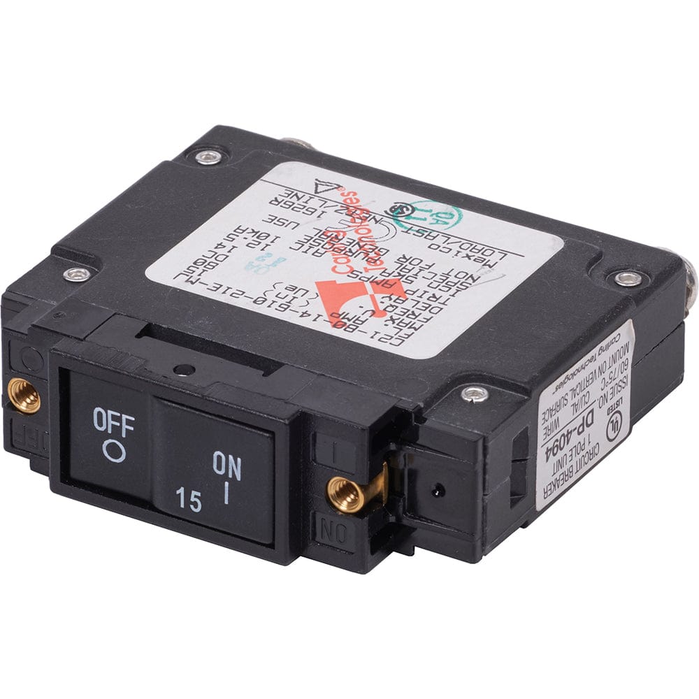 Blue Sea Systems Blue Sea 7442 UL-489 Circuit Breaker - 15A Flat Rocker Electrical