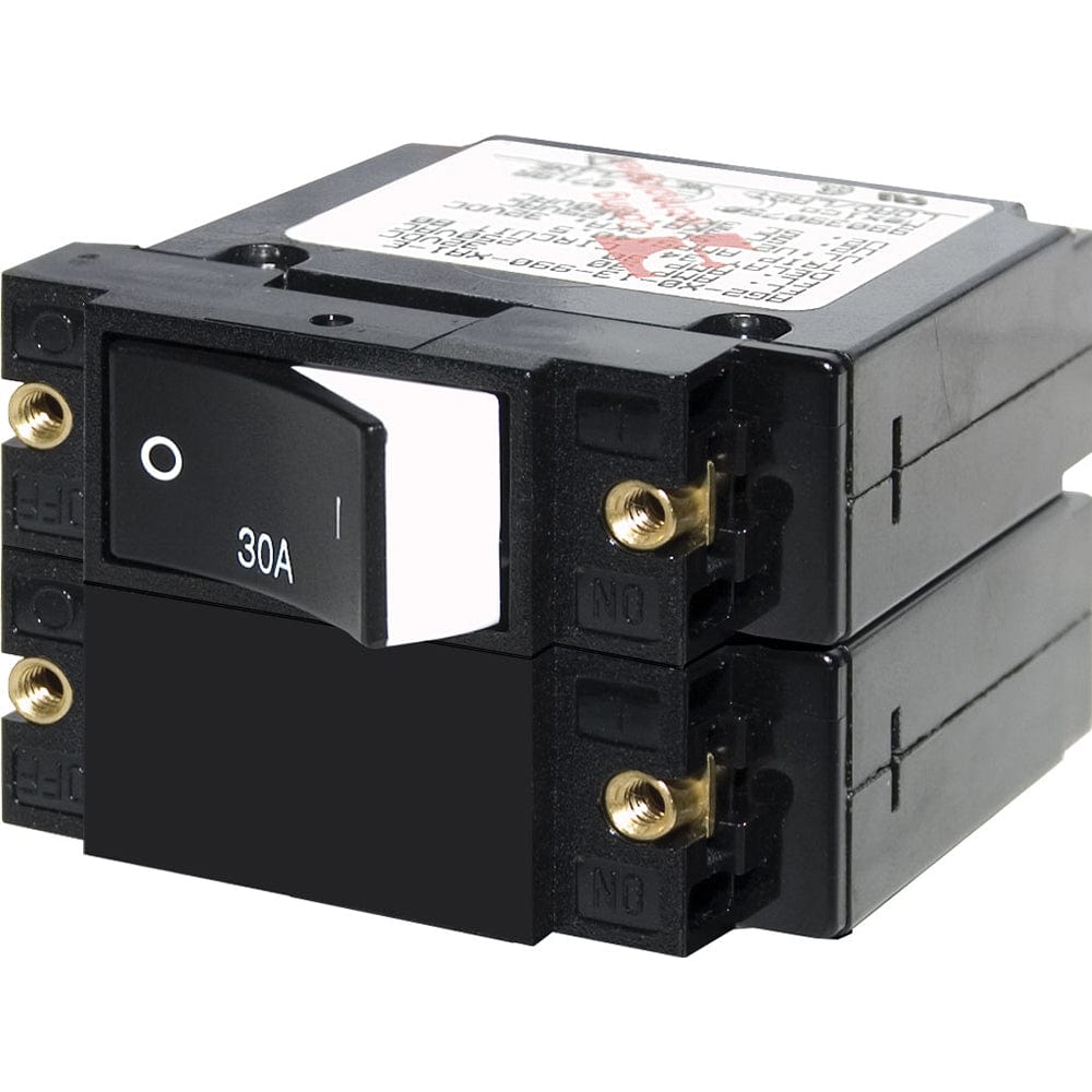 Blue Sea Systems Blue Sea 7574 A-Series Raised Rocker Circuit Breaker - Double Pole - 30A Electrical