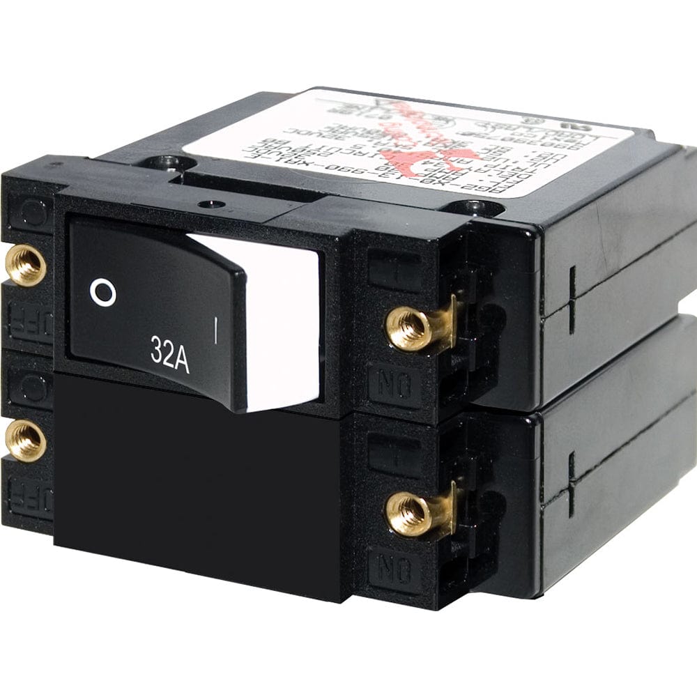 Blue Sea Systems Blue Sea 7575 A-Series Raised Rocker Circuit Breaker - Double Pole - 32A Electrical