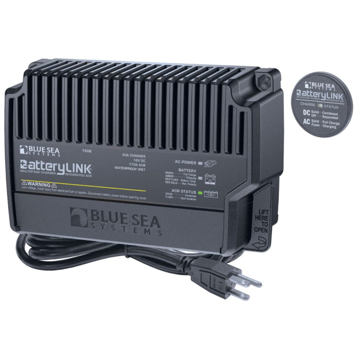 Blue Sea Systems Blue Sea 7608 BatteryLink® Charger (North America) - 12V - 20Amp - 2 Bank Electrical