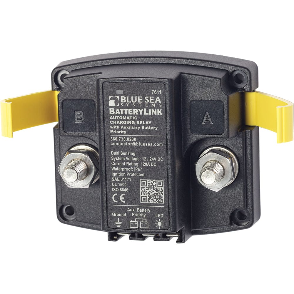 Blue Sea Systems Blue Sea 7611 DC BatteryLink™ Automatic Charging Relay - 120 Amp w/Auxiliary Battery Charging Electrical