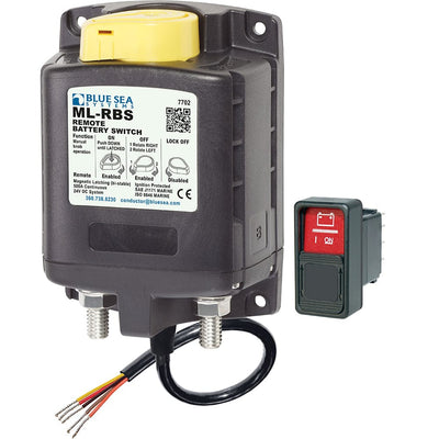 Blue Sea Systems Blue Sea 7702 ML-Series Remote Battery Switch w/Manual Control 24V DC Electrical